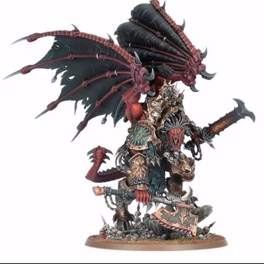 Warhammer 40K World Eaters Angron, Daemon Primarch of Khorne 70mm 3D Unpainted Miniature | WH40 Figure