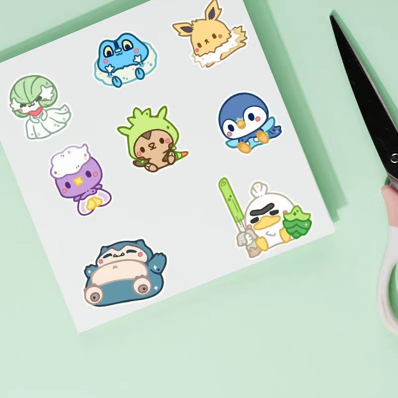 PM Cute Stickers, Pocket Stickers, PM Stickers, Eevee Stickers, acg stickers