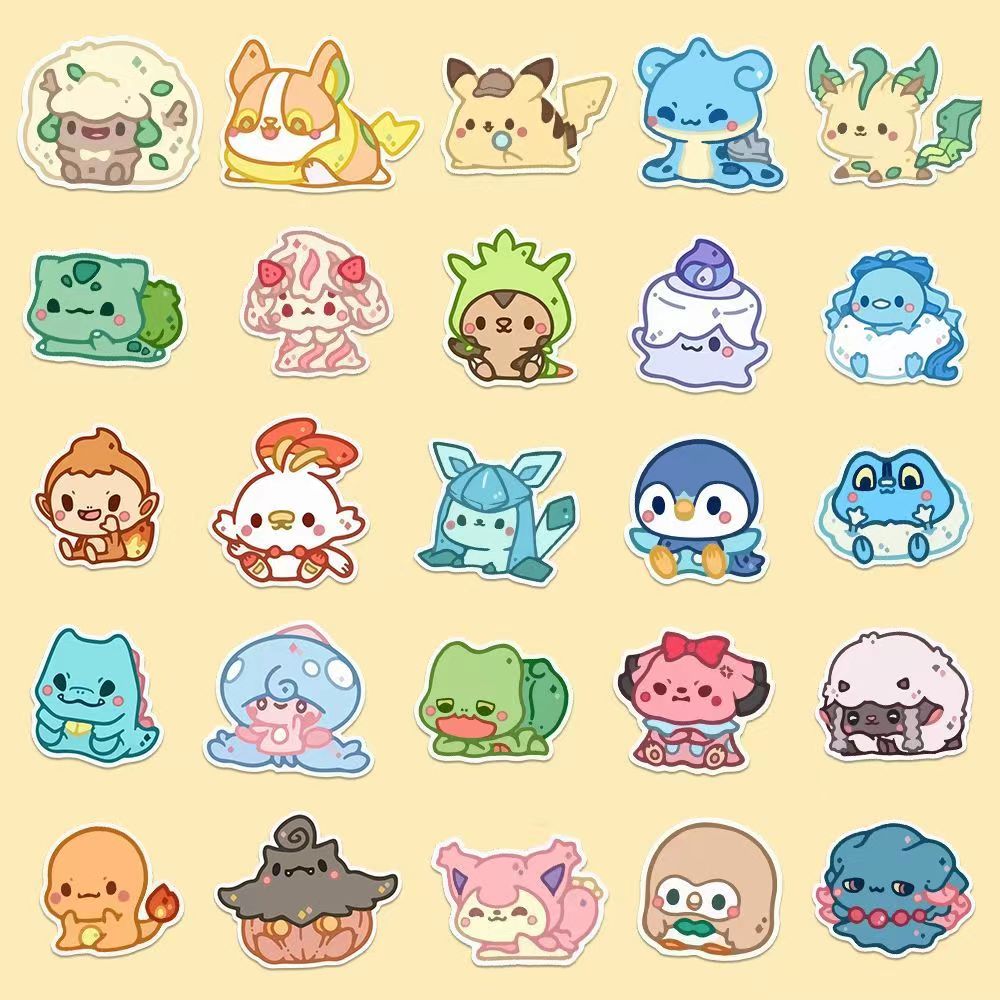 PM Cute Stickers, Pocket Stickers, PM Stickers, Eevee Stickers, acg stickers