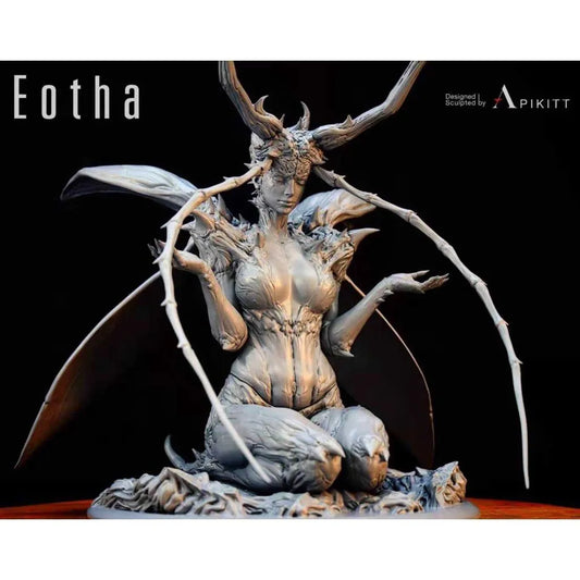 Eotha Insect Woman Apikitt 3D Unpainted Figure White Sculpture Model 12/15/18cm