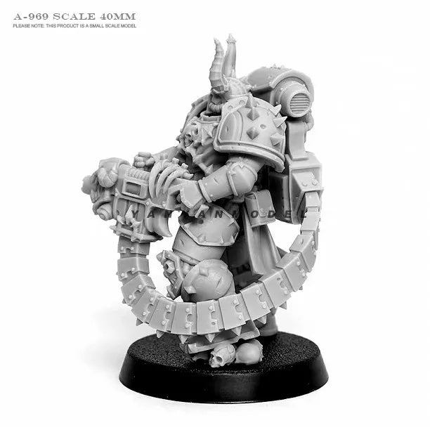 War 40K Heavy Hitter of the Dread Squad 40mm 3D Print White Sculpture Figure | WH40 Miniature