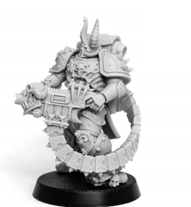 War 40K Heavy Hitter of the Dread Squad 40mm 3D Print White Sculpture Figure | WH40 Miniature