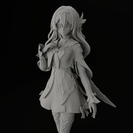 Mihoyo Honkai: Star Rail Firefly 18cm 3D Printed Standing White Sculpture Model GK Kit | Firefly Figure | Star Rail Miniature