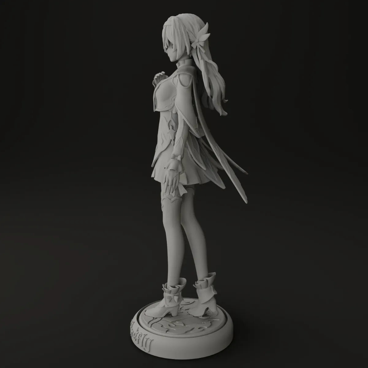 Mihoyo Honkai: Star Rail Firefly 18cm 3D Printed Standing White Sculpture Model GK Kit | Firefly Figure | Star Rail Miniature