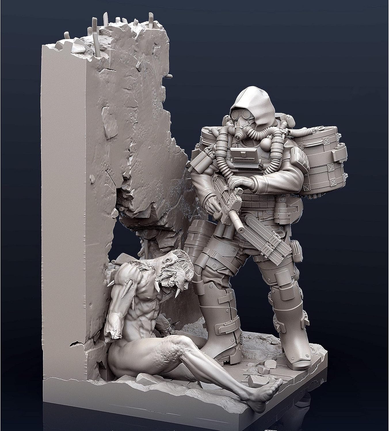 Nest Destroyer Engineer - Full Set (Plastic model) 1/35 Science Fiction Mechanical Warrior Exterminate Aliens