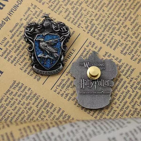 Harry Potter House Badge, Hogwarts Badge, Gryffindor Badge, Hufflepuff Badge, Ravenclaw Badge, Slytherin Badge, Malfoy Family Badge