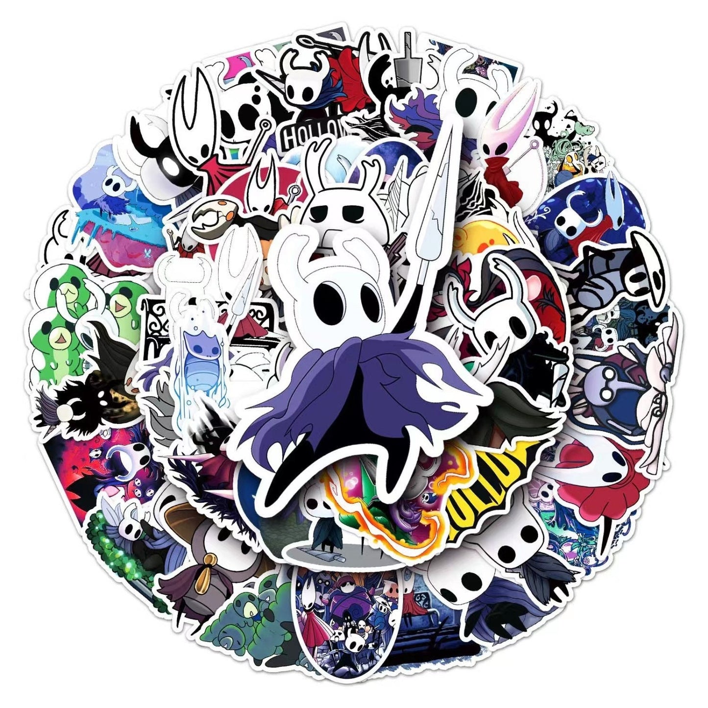 Hollow Knight stickers 54pcs, Pale Knight stickers, knight stickers, ACT game stickers